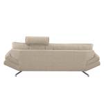 Sofa Sharon (2,5-Sitzer) Webstoff Beige Mit Kopfstütze