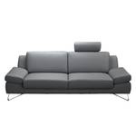 Sofa Silvano (2,5-Sitzer) Kunstleder Grau - Keine Funktion