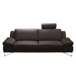 Sofa Silvano (2,5-Sitzer) Kunstleder Mocca - Mit Kopfstütze