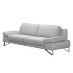 Sofa Silvano (2,5-Sitzer) Webstoff Grau Kopfstütze verstellbar