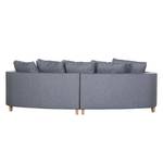 Sofa Sunset (inkl. Hocker) Strukturstoff Hellgrau