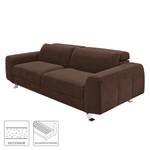 Sofa Tofty (3-Sitzer) Microfaser Braun