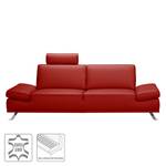 Sofa Toone (3-Sitzer) Echtleder Echtleder - Rot