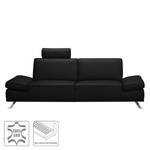 Sofa Toone (3-Sitzer) Echtleder Echtleder - Schwarz