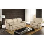 Schlafsofa Torsby Echtleder Beige