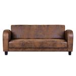 Sofa Tullow (3-Sitzer) Antiklederlook Braun