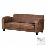 Sofa Tullow (3-Sitzer) Antiklederoptik Braun