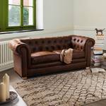 Sofa Upperclass (2-Sitzer) Antiklederlook - Braun