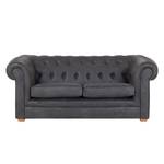Sofa Upperclass (2-Sitzer) Antiklederlook - Grau