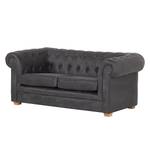 Sofa Upperclass (2-Sitzer) Antiklederlook - Grau