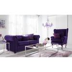 Canapé Upperclass (2 places) Velours - Mauve - Sans coussin