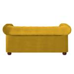 Sofa Upperclass (2-Sitzer) Samt Gelb - Ohne Kissen
