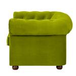 Canapé Upperclass (2 places) Velours - Vert - Sans coussin