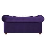 Sofa Upperclass (2-Sitzer) Samt Samtstoff - Violett - 4 Kissen