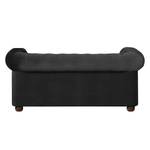 Canapé Upperclass (2 places) Velours - Noir - Sans coussin