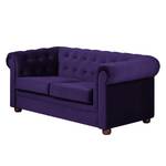 Sofa Upperclass (2-Sitzer) Samt Violett - Ohne Kissen