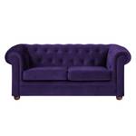 Sofa Upperclass (2-Sitzer) Samt Samtstoff - Violett - Ohne Kissen