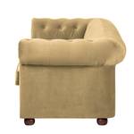 Sofa Upperclass (3-Sitzer) Samt Beige - Ohne Kissen