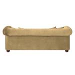 Canapé Upperclass (3 places) Velours - Beige - 4 coussins