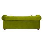 Canapé Upperclass (3 places) Velours - Vert - 4 coussins