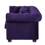 Sofa Upperclass (3-Sitzer) Samt Samtstoff - Violett - 4 Kissen