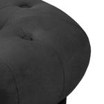 Canapé Upperclass (3 places) Velours - Noir - Sans coussin