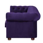 Sofa Upperclass (3-Sitzer) Samt Samtstoff - Violett - Ohne Kissen