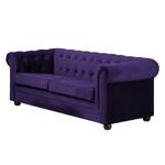 Sofa Upperclass (3-Sitzer) Samt Samtstoff - Violett - Ohne Kissen