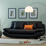 Sofa Vannes (2-Sitzer) Kunstleder Schwarz