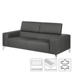 Sofa Varberg (2,5-Sitzer) Echtleder Echtleder - Dunkelgrau