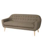 Sofa Viniani (3-Sitzer) Flachgewebe Espresso