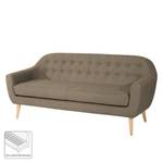 Sofa Viniani (3-Sitzer) Flachgewebe Espresso