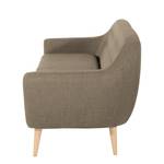 Sofa Viniani (3-Sitzer) Flachgewebe Espresso