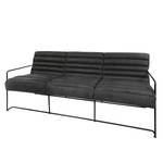 Sofa Voda II (3-Sitzer) Antiklederlook - Dunkelgrau