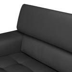 Sofa Walden (3-Sitzer) Kunstleder Schwarz