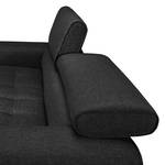 Sofa Walden (3-Sitzer) Webstoff Schwarz