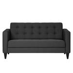 Sofa Wallace (2-Sitzer) Webstoff Stoff Lotana: Anthrazit