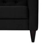 Sofa Wallace (2-Sitzer) Webstoff Stoff Lotana: Schwarz