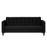 Sofa Wallace (3-Sitzer) Webstoff Stoff Lotana: Schwarz