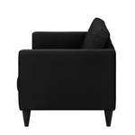 Sofa Wallace (3-Sitzer) Webstoff Stoff Lotana: Schwarz