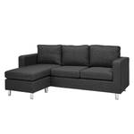 Sofa Wyke (3-Sitzer mit Hocker) Webstoff Hellanthrazit