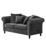 Sofa York (2-Sitzer) Samt Anthrazit