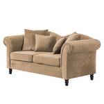 Sofa York (2-Sitzer) Samtstoff Beige