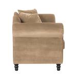 Sofa York (3-Sitzer) Samt Stoff Chepi: Beige