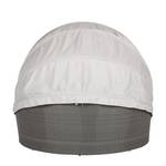 Premium Sonneninsel Paradise Lounge Polyrattan - Aluminiumrahmen - Grau / Hellgrau