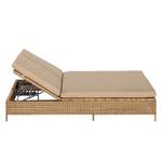 Gartenliege Calla Millor Lloyd Loom - Braun/Beige