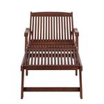 Chaise longue Euka Nature II Bois Marron