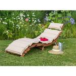 Tuinligstoel Ipanema II massief eucalyptushout/textiel - groen/beige