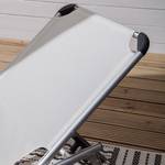 Chaise longue Summer Sun II Textilène / Aluminium - Blanc