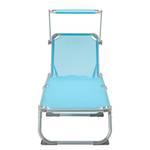 Chaise longue Summer Sun VII Avec pare-soleil - Turquoise